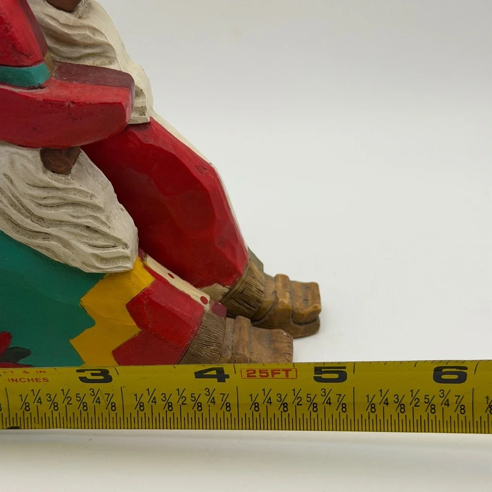 Reversible Southwestern Santa Figurines Desert & Christmas Holiday‎ Decor Set 2